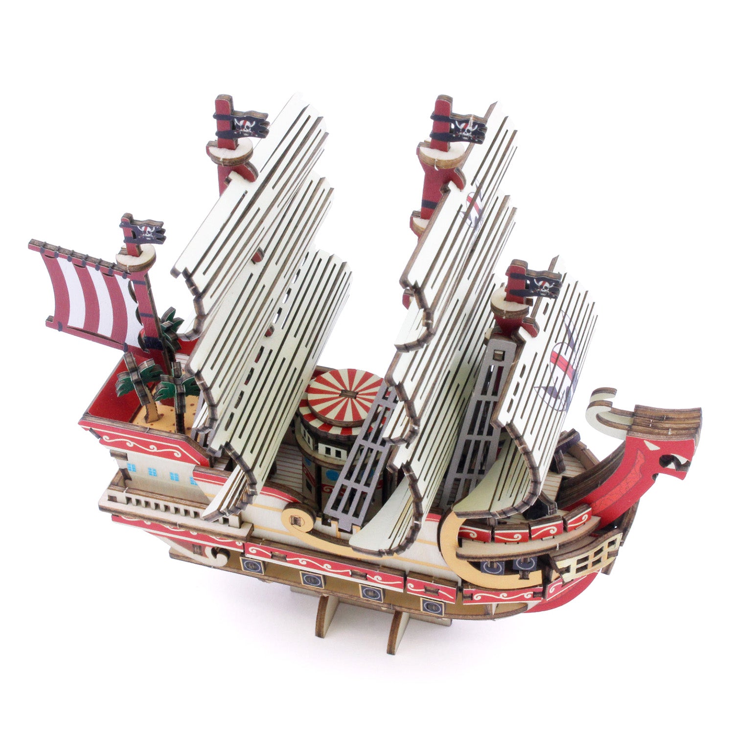 WB66004 - DIY PUZZLE BOAT - ONE PIECE - WA-GU-MI RED FORCE - Immagine 5