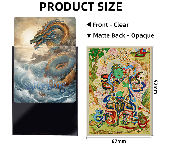 SANSEKING - 64 DUAL SLEEVES - THE FOUR HEAVENLY KINGS - 67X96 - DHRITARASHTRA - Immagine 6