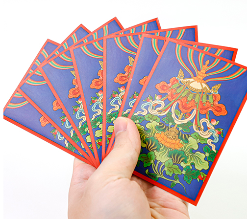 SANSEKING - 85 ART SLEEVES - THE AUSPICIOUS EIGHT TREASURES UMBRELLA - 67X92 - Immagine 4