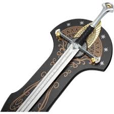 LOTR - REPLICA 1/1 ANDURIL SWORD OF KING ELESSAR - MUSEUM COLLECTION EDITION 134CM - Immagine 3