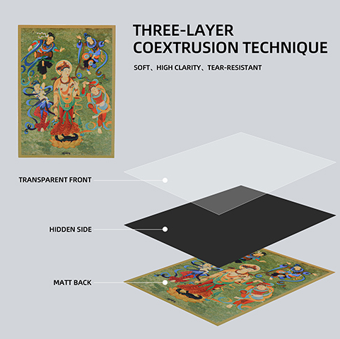 SANSEKING - 64 ART SLEEVES - FLYING APSARAS IN DUNHUANG - 67X92 - Immagine 4