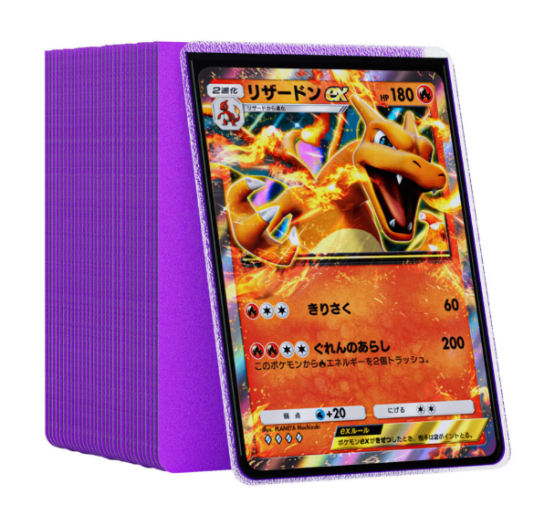 SANSEKING - 70 DUAL ROUNDED SLEEVES - STANDARD SIZE - PURPLE - Immagine 4
