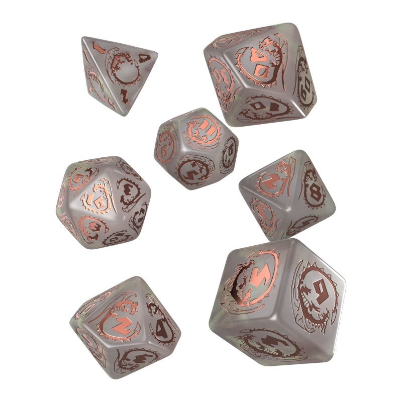 SDRA09 - SET 7 DADI - DRAGONS QUARTZ - Immagine 2