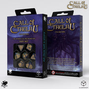 SCTR22 - SET 7 DADI CALL OF CTHULHU 7TH EDITION - BLUE/GREEN & GOLD - Immagine 2