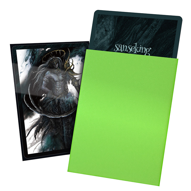 SANSEKING - 70 TOURNAMNET SLEEVES - WHITE DRAGON SERIES - STANDARD SIZE - GREEN - Immagine 6