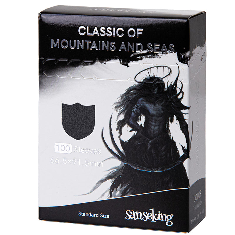 SANSEKING - 100 TOURNAMENT SLEEVES - LANLING KING SERIES - STANDARD SIZE - TAIJI BLACK - Immagine 2