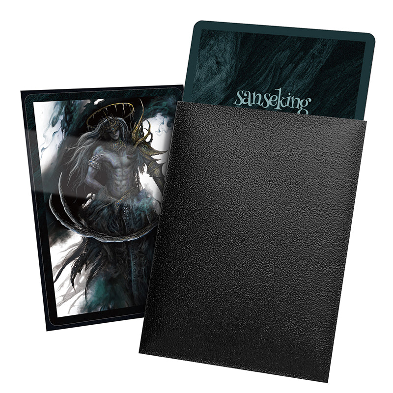 SANSEKING - 100 TOURNAMENT SLEEVES - LANLING KING SERIES - STANDARD SIZE - TAIJI BLACK - Immagine 4