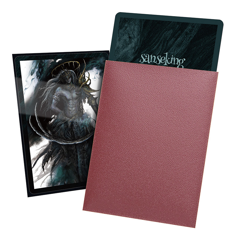SANSEKING - 100 TOURNAMENT SLEEVES - LANLING KING SERIES - STANDARD SIZE - CHINA RED - Immagine 5
