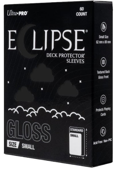 16710 - 60 ECLIPSE DECK PROTECTOR SLEEVES - SMALL - GLOSS - JET BLACK - Immagine 2
