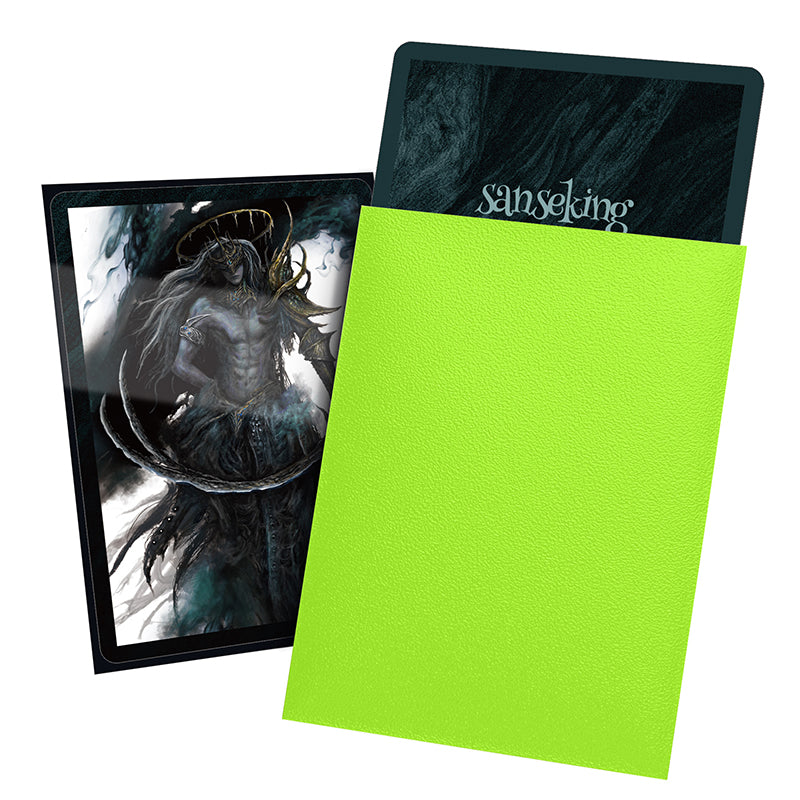 SANSEKING - 100 TOURNAMENT SLEEVES - LANLING KING SERIES - STANDARD SIZE - JADE GREEN - Immagine 5