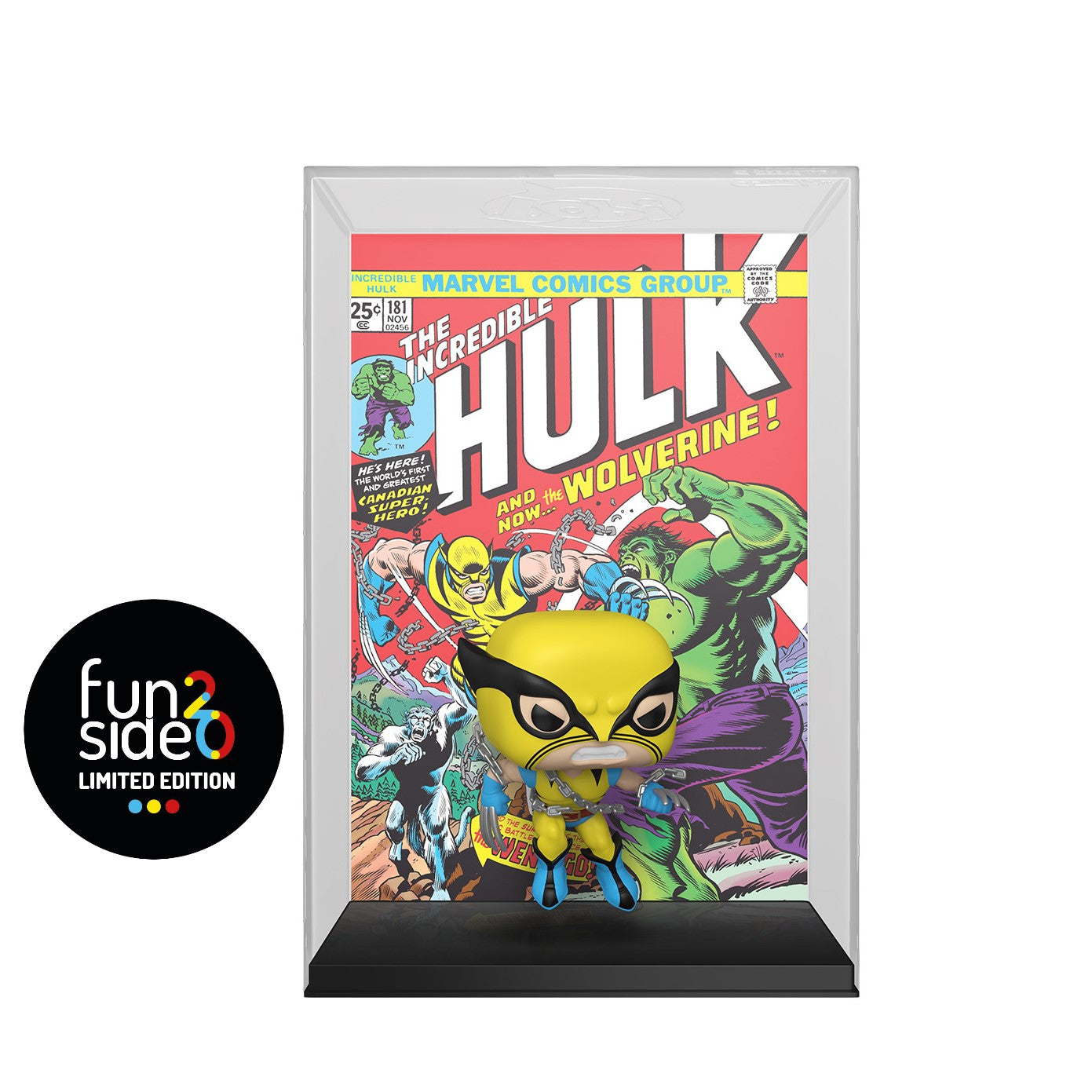 MARVEL: WOLVERINE IN THE INCREDIBLE HULK - POP FUNKO COMIC COVERS VINYL FIGURE 24 WOLVERINE 9CM FUNSIDE20 EXCL - Immagine 2