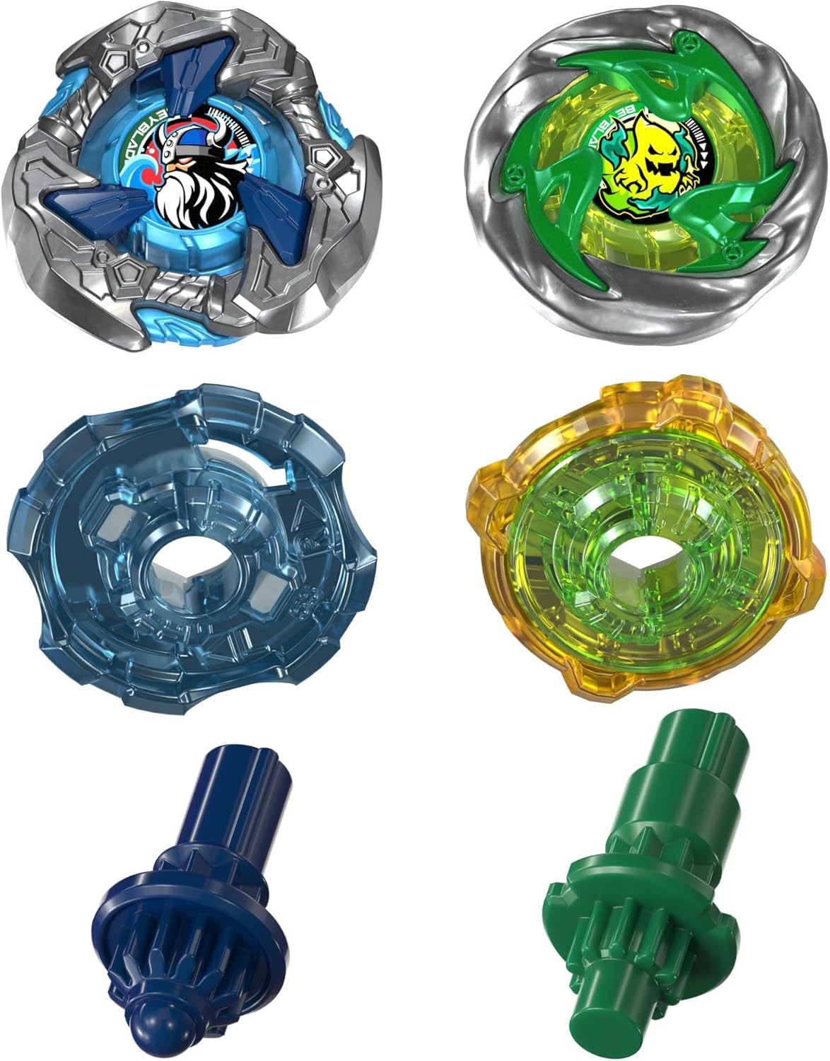 BEYBLADE-X - DUAL PACK - CIRCLE GHOST 4-60LR UX & HACK VIKING 4-550 UX - Immagine 2