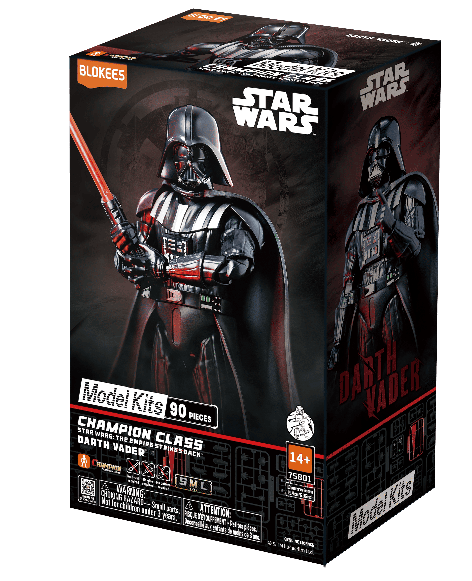 STAR WARS - CHAMPION CLASS 01 - DARTH VADER (EVERGREEN MOVIE) - MODEL KIT - Immagine 5
