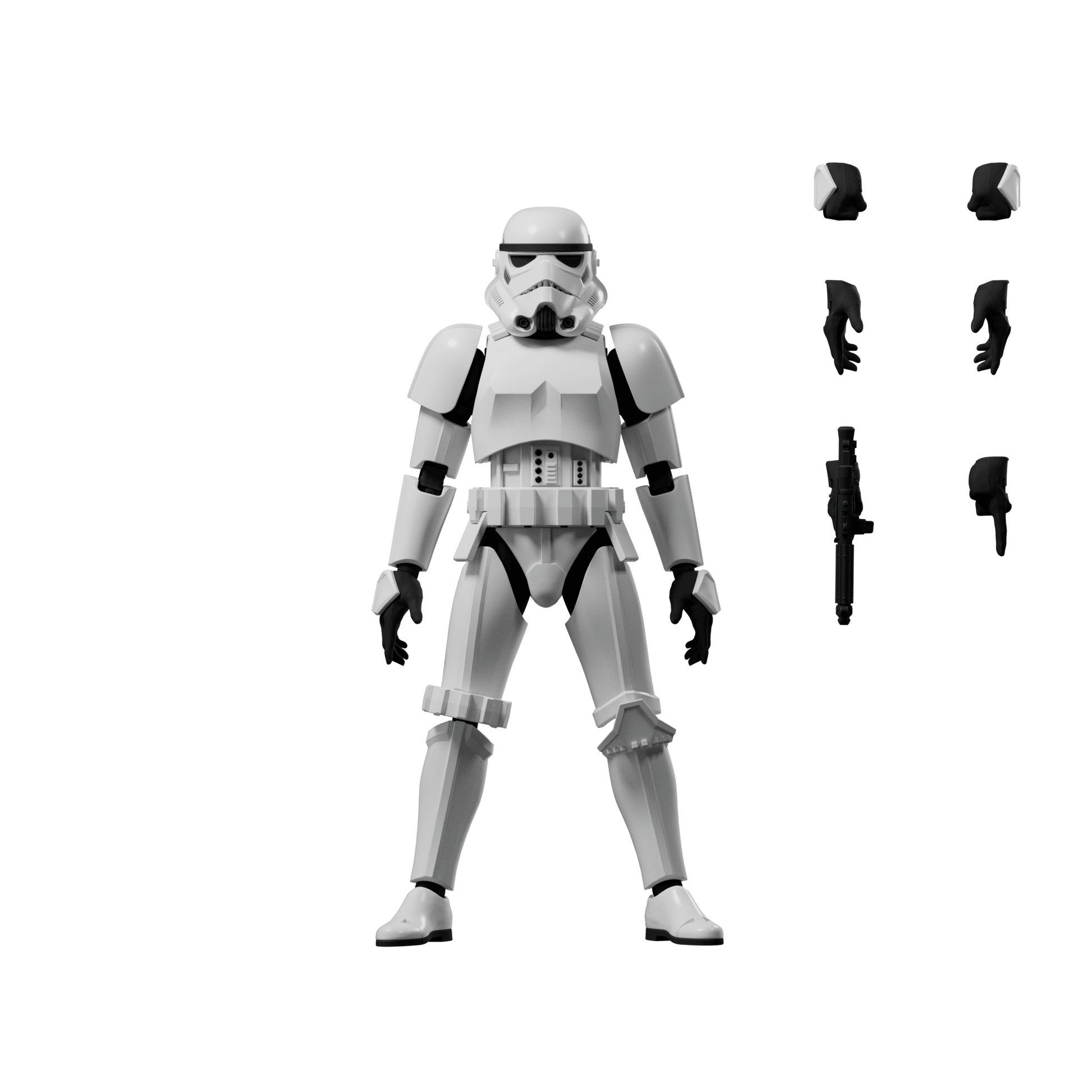 STAR WARS - CHAMPION CLASS 02 - STORMTROOPER (EVERGREEN MOVIE) - MODEL KIT - Immagine 4