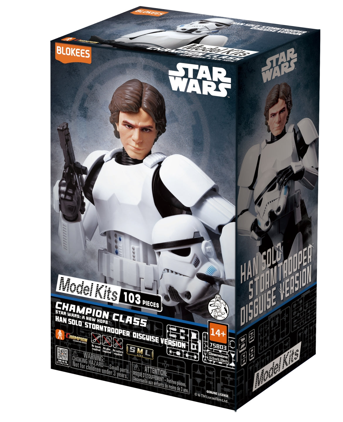 STAR WARS - CHAMPION CLASS 03 - HAN SOLO (DISGUISE VERSION) EP IV: A NEW HOPE - MODEL KIT - Immagine 4