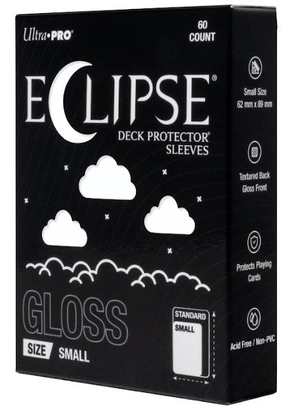 16711 - 60 ECLIPSE DECK PROTECTOR SLEEVES - SMALL - GLOSS - ARCTIC WHITE - Immagine 2
