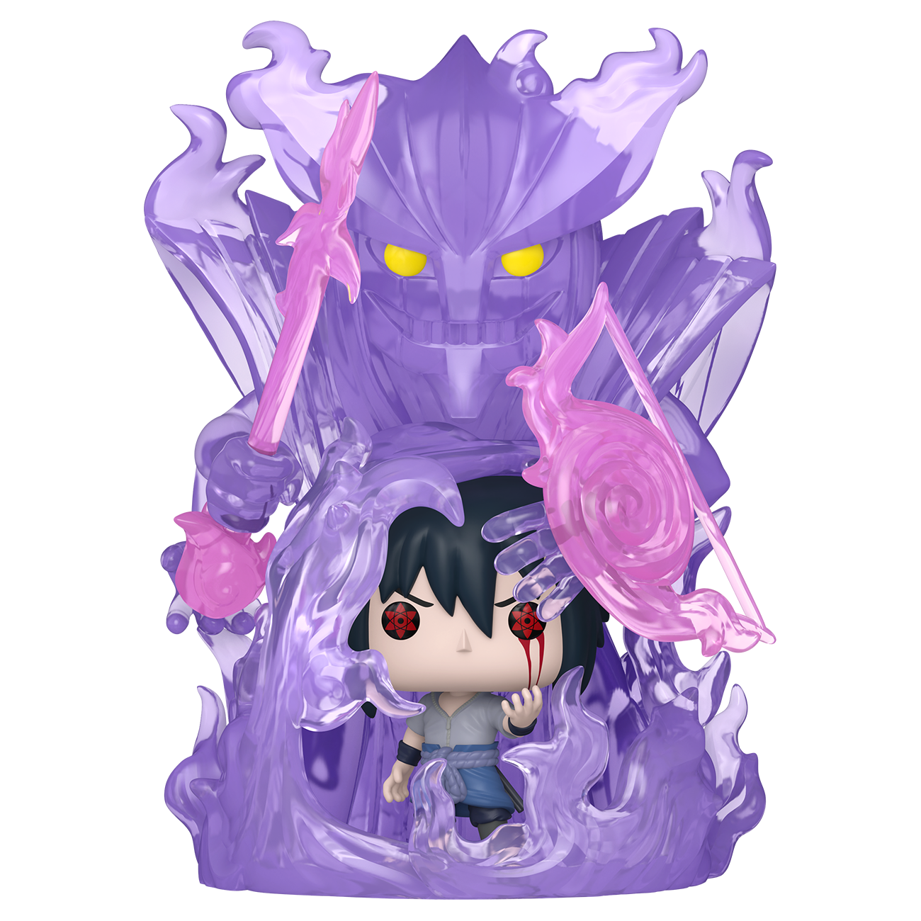 NARUTO - POP FUNKO SUPER VINYL FIGURE - 1879 SASUKE SUSANO'O (TRL) FUNSIDE EXCL - Immagine 2