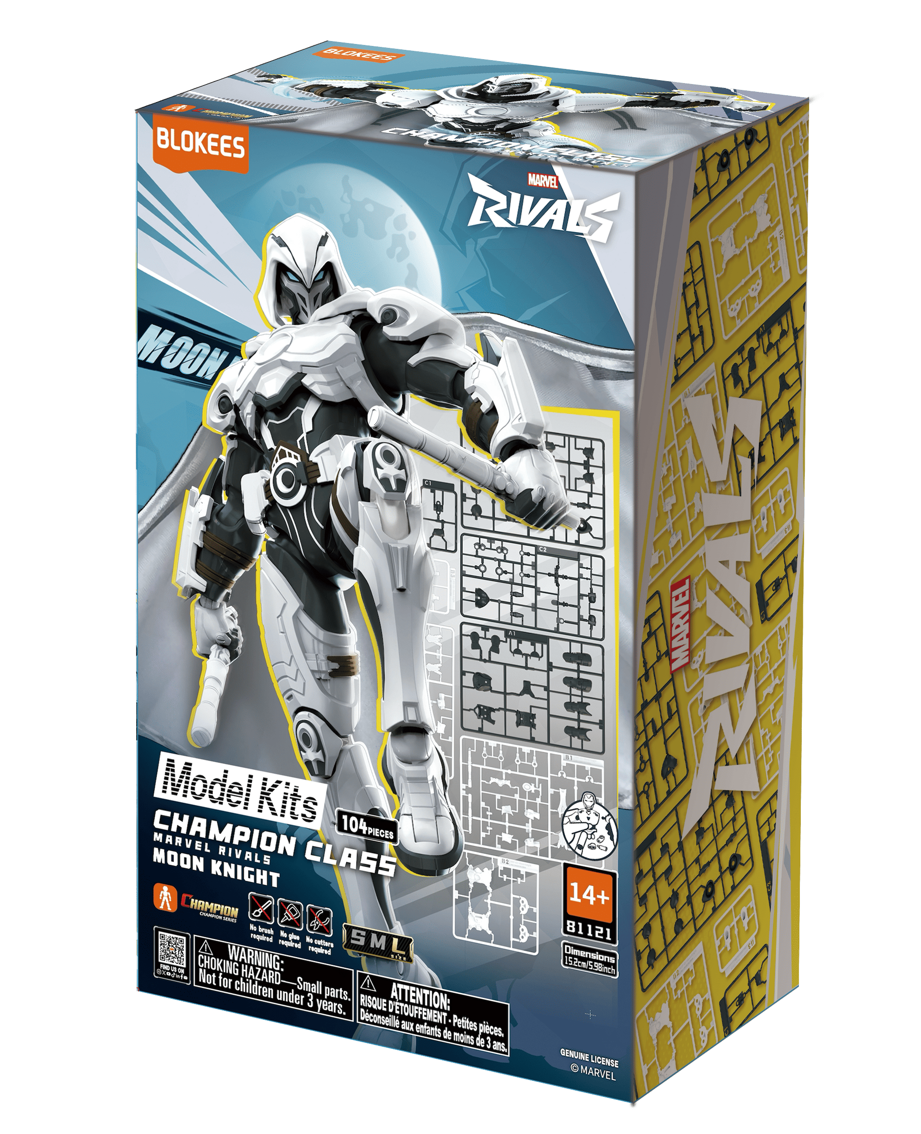 MARVEL RIVALS - CHAMPION CLASS 10 MOON KNIGHT - MODEL KIT - Immagine 4
