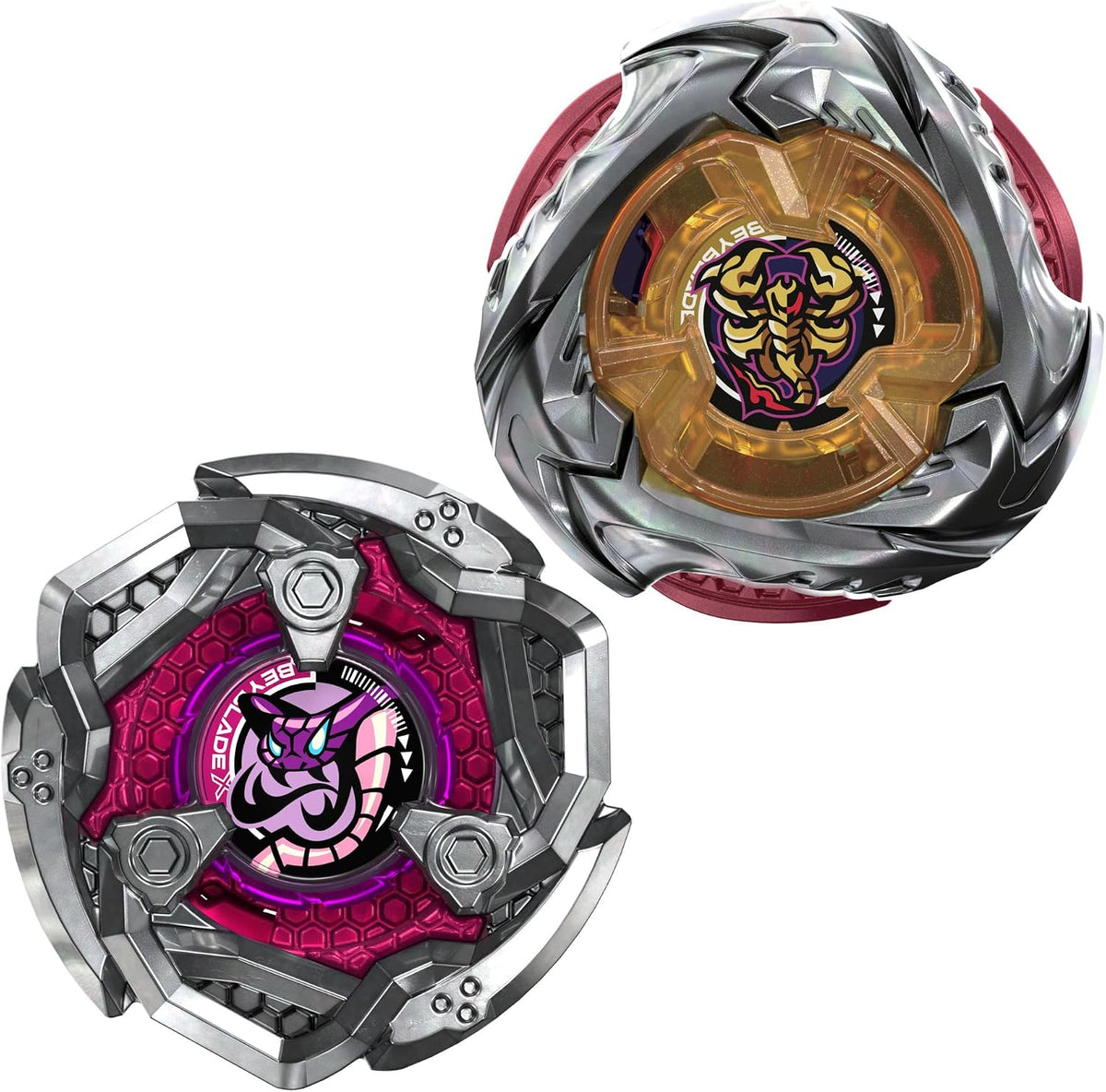 BEYBLADE-X - DUAL PACK - SPEAR SCORPIO 0-70Z & TAIL VIPER 3 85LO - Immagine 3