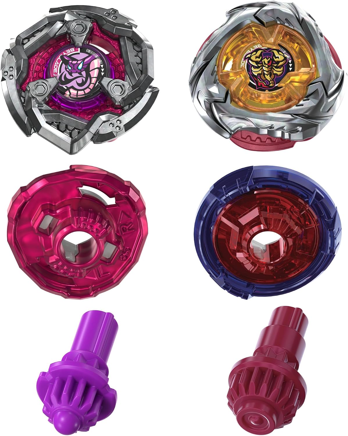BEYBLADE-X - DUAL PACK - SPEAR SCORPIO 0-70Z & TAIL VIPER 3 85LO - Immagine 2
