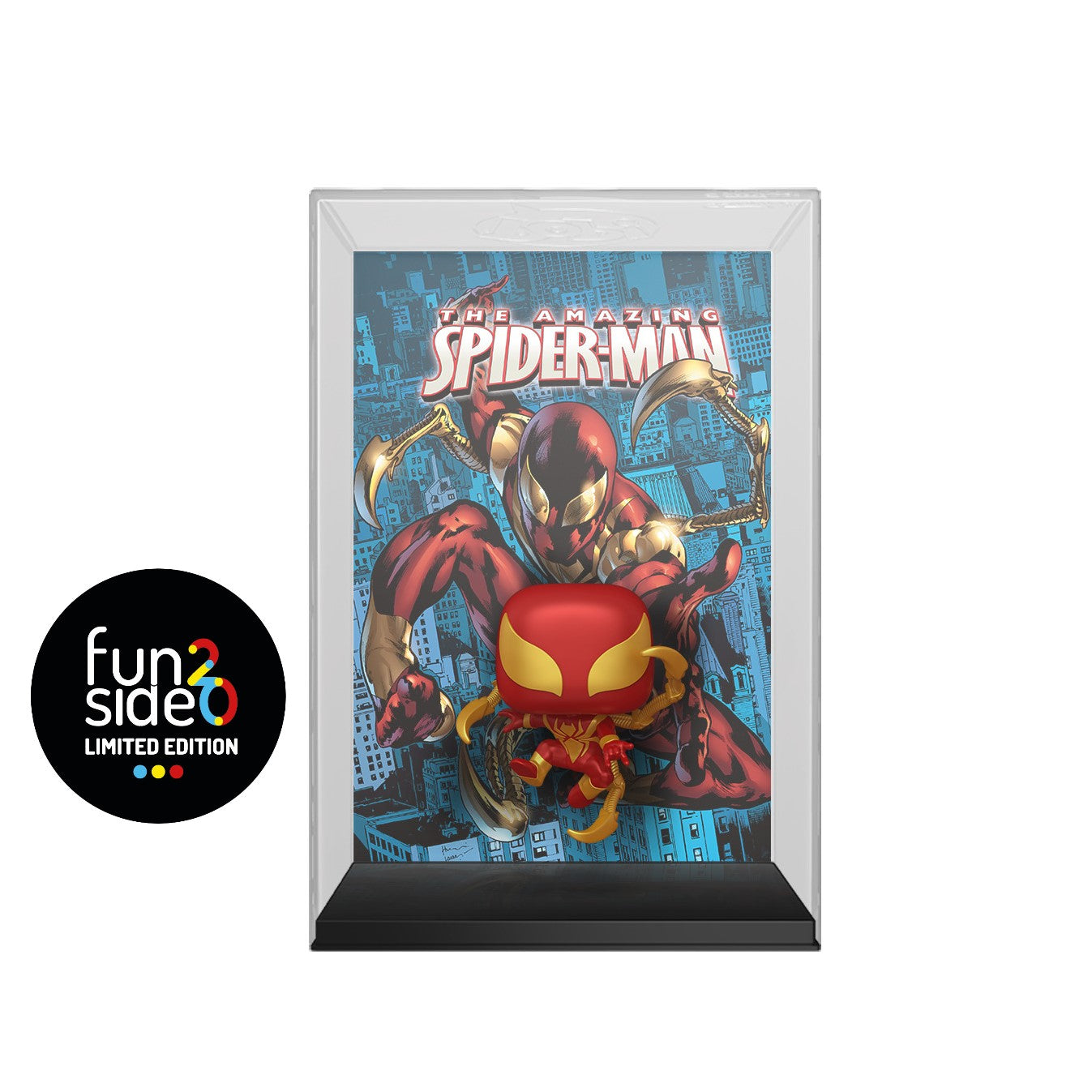 MARVEL - POP FUNKO COMIC COVERS VINYL FIGURE 67 IRON SPIDER 9CM FUNSIDE20 EXCL - Immagine 2