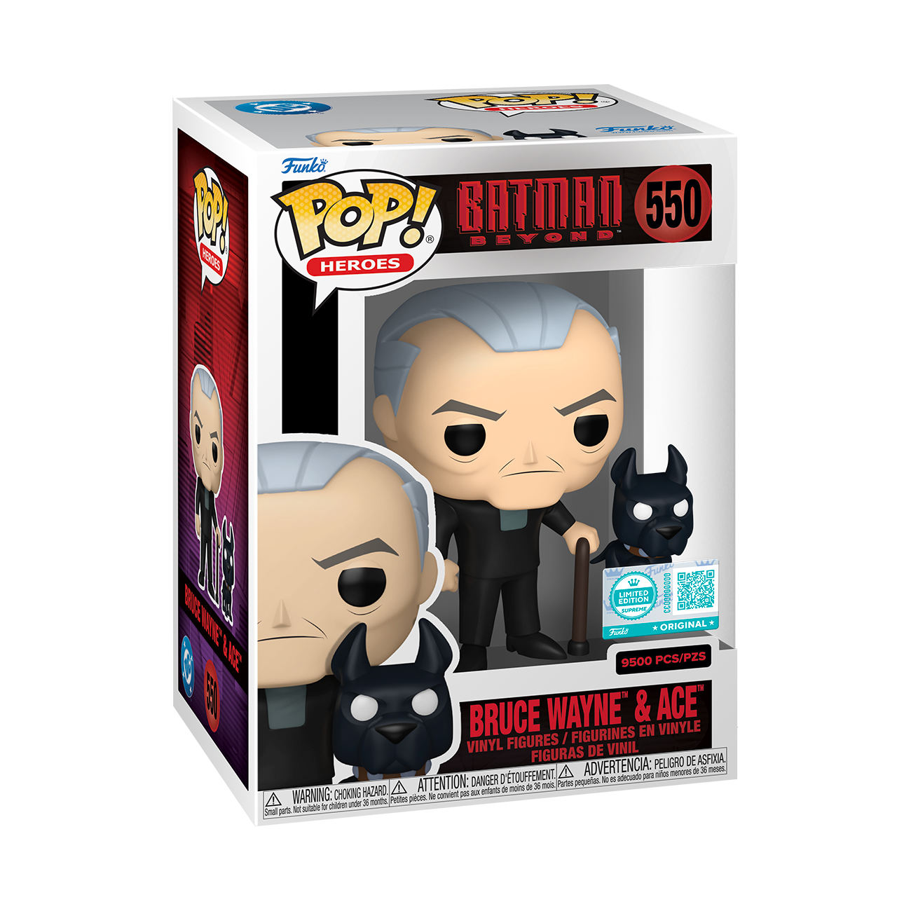 Pop&Buddy: BTAS S5 - POP Funko Figure Supreme 550 - Old Wayne with Ace Funside EXCL