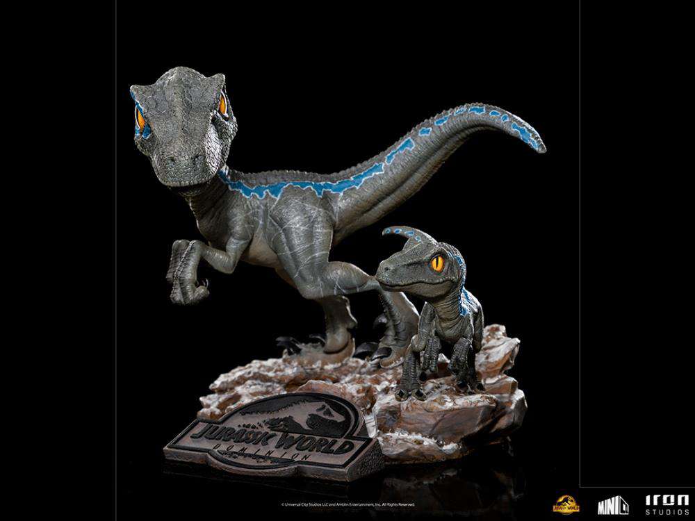 JURASSIC WORLD - MINICO FIGURE - BLUE AND BETA - STATUA 13CM - Immagine 2