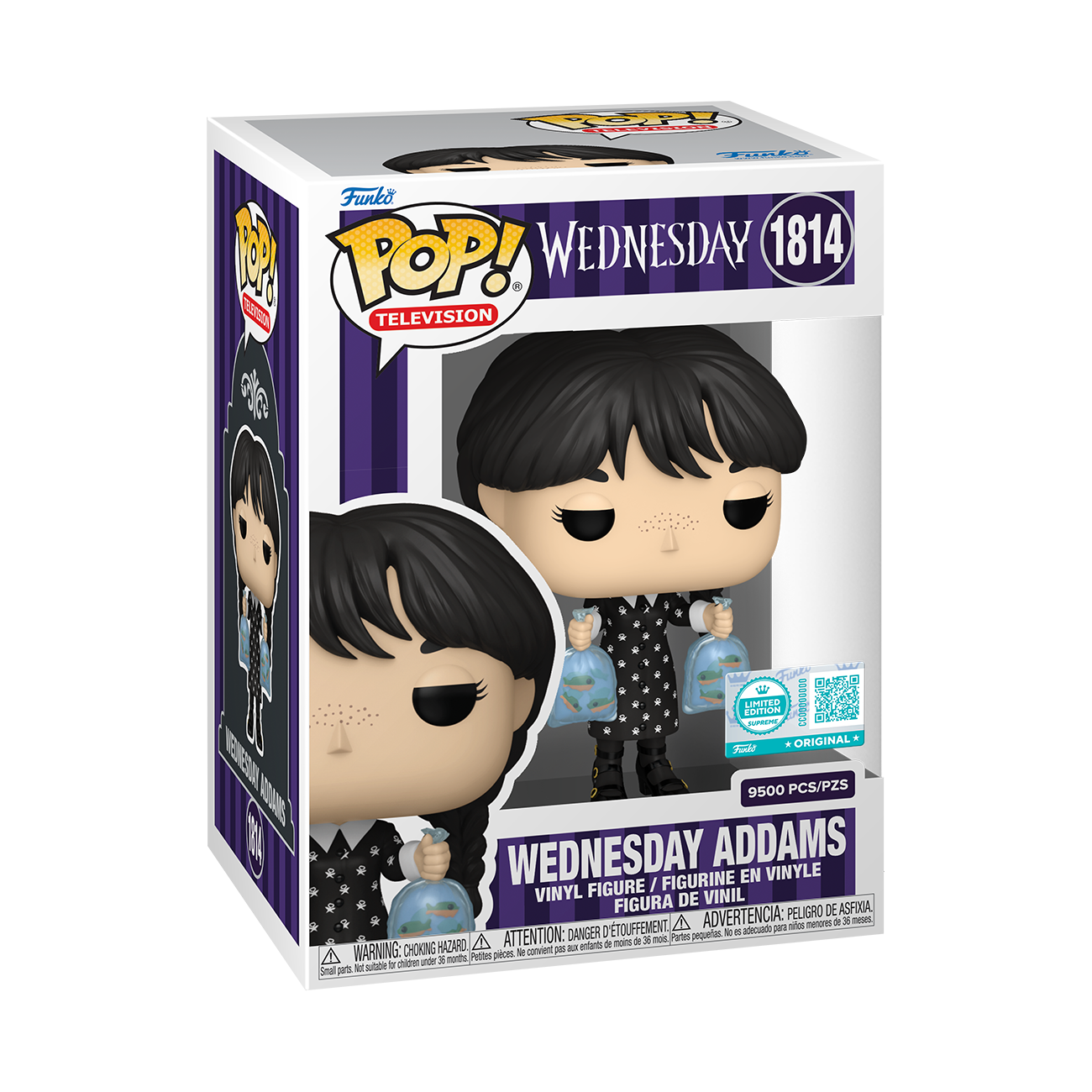 Funko POP! Supreme Limitata: Wednesday S3 - Wednesday w/Piranhas - EXCL Funside