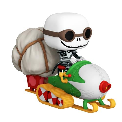 DISNEY - NIGHTMARE BEFORE CHRISTMAS - POP FUNKO VINYL FIGURE RIDE 104 JACK W/ GOOGLES & SNOWMOBILE - Immagine 2