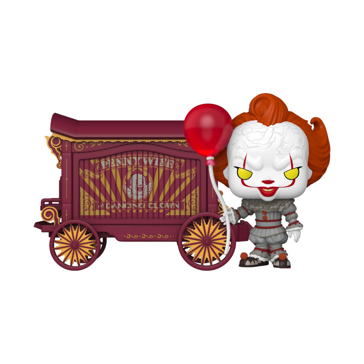 IT: WELCOME TO DERRY - POP FUNKO TOWN VINYL FIGURE 49 PENNYWISE & WAGON - Immagine 2