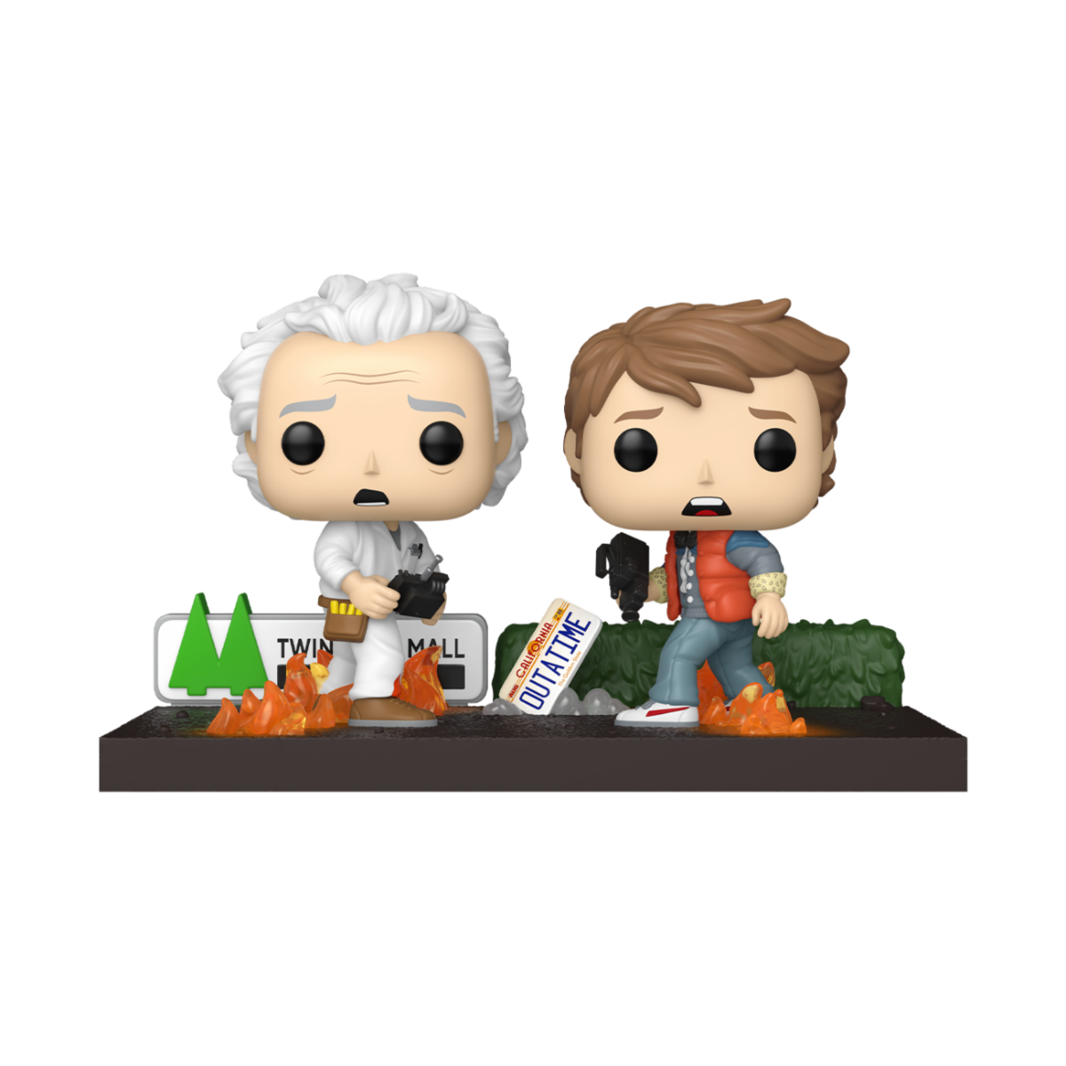 BACK TO THE FUTURE - POP FUNKO MOVIE MOMENT VINYL FIGURE 1846 DOC & MARTY 9CM - Immagine 2