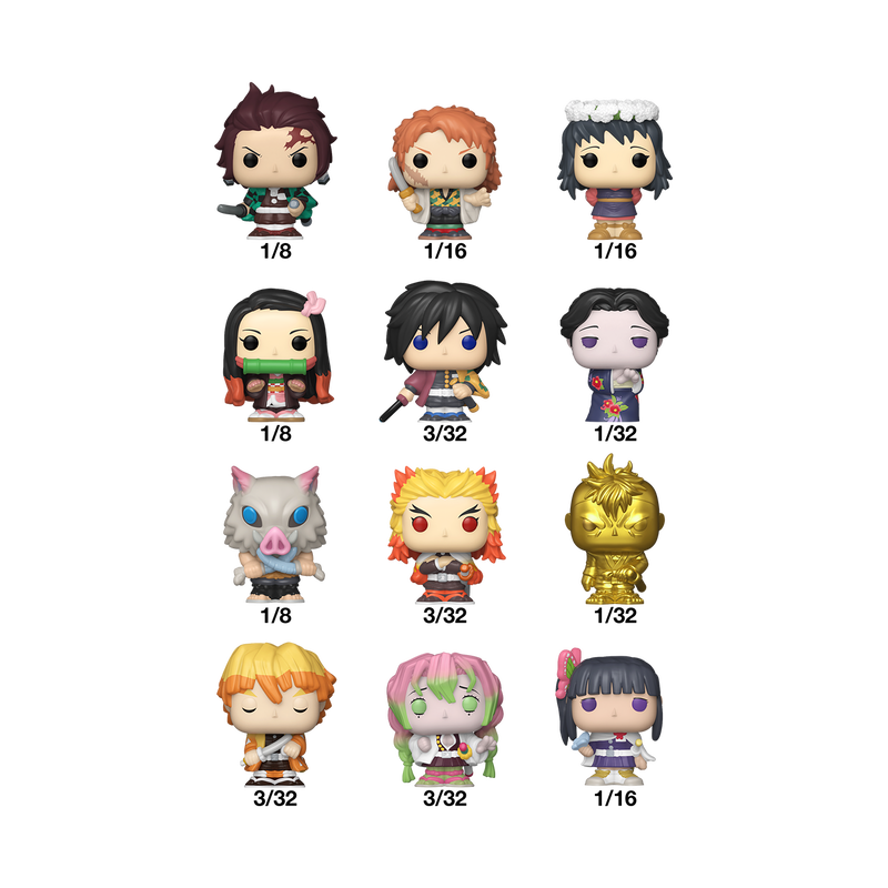 DEMON SLAYER - POP FUNKO BITTY VINYL FIGURE - 32PZ DISPLAY 2CM - Immagine 2