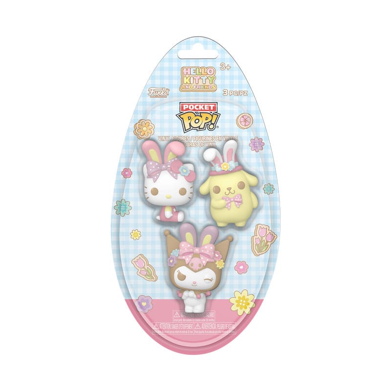 SANRIO - POP FUNKO POCKET EGG VINYL FIGURE 3-PACK - HELLO KITTY - Immagine 2