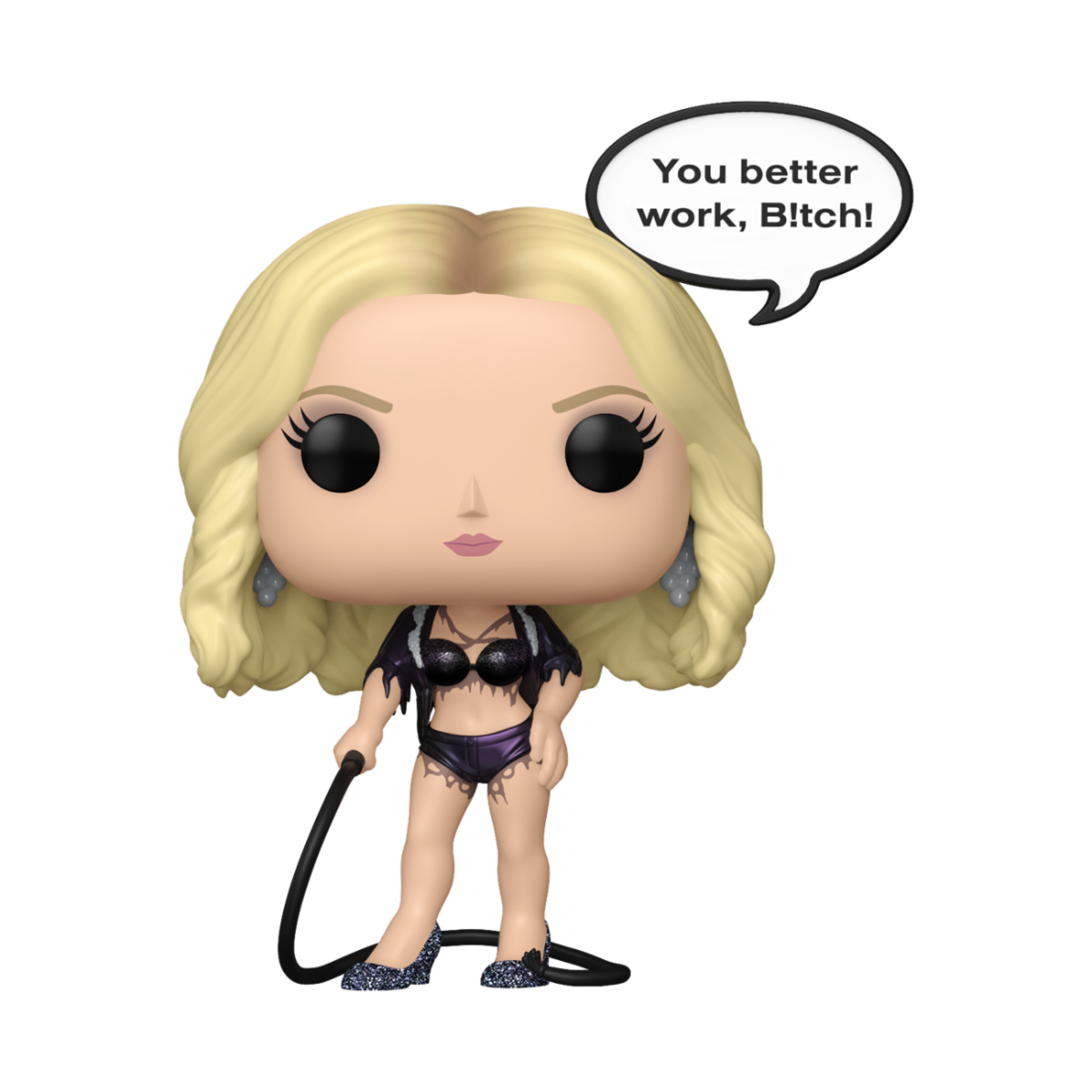 POP MUSIC SAYINGS 2 - POP FUNKO VINYL FIGURE 495 BRITNEY SPEARS (WORK B!TCH) 9CM - Immagine 2