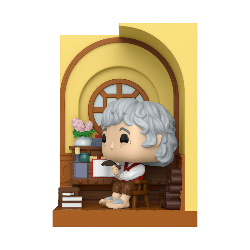 THE LORD OF THE RINGS S11 - POP FUNKO NOOK VINYL FIGURE - BILBO BAGGINS IN BAG-END 9CM - Immagine 2