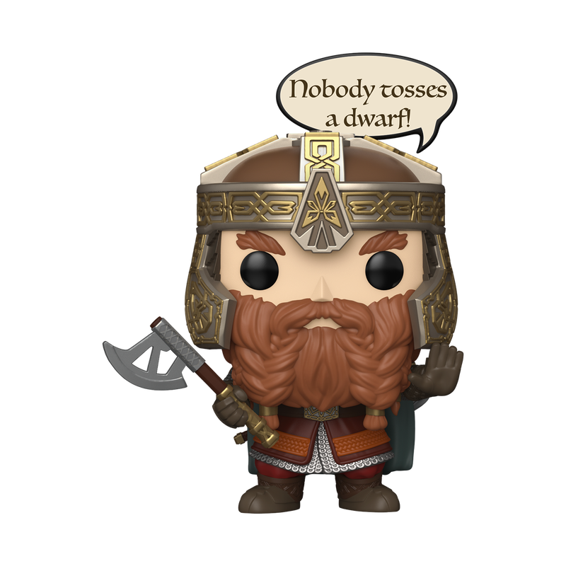 THE LORD OF THE RINGS S11 - POP FUNKO VINYL FIGURE 2028 GIMLI 9CM - Immagine 2