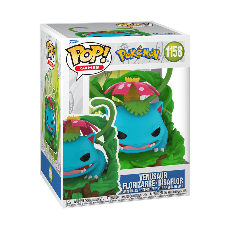 POKEMON S23 - POP FUNKO PREMIUM VINYL FIGURE 1158 VENUSAUR 9CM - Immagine 2
