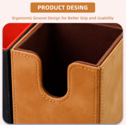 SANSEKING - VERTICAL DECK BOX (100+ CARDS) - BROWN - Immagine 2