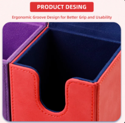 SANSEKING - VERTICAL DECK BOX (100+ CARDS) - RED - Immagine 2
