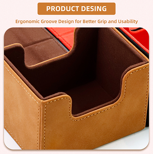 SANSEKING - HORIZONTAL DECK BOX (100+ CARDS) - BROWN - Immagine 2
