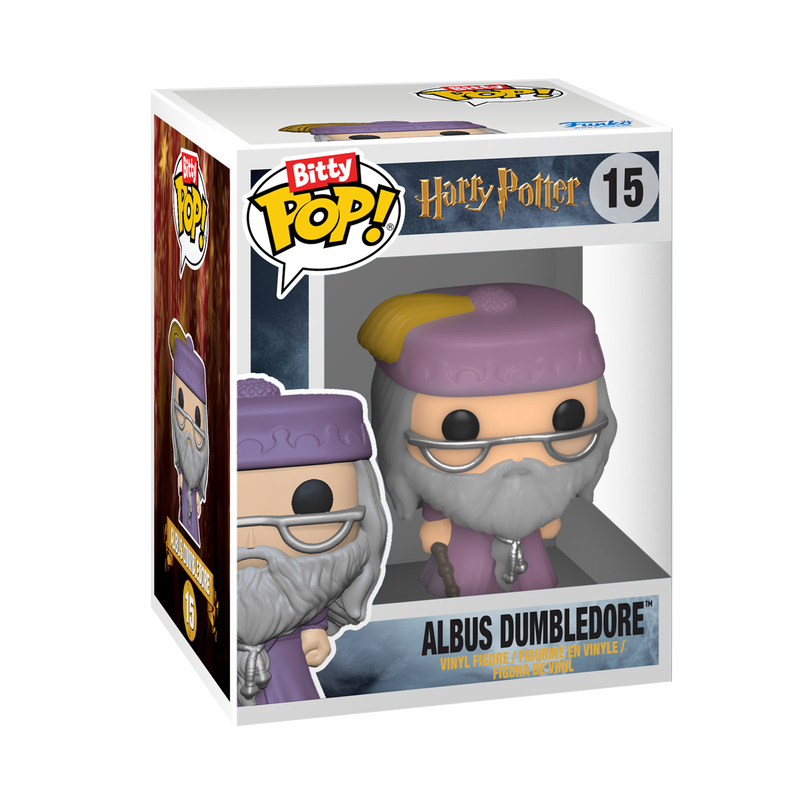 BITTY POP HARRY POTTER - POP FUNKO BITTY 2-PACK VINYL FIGURE - 15 ALBUS DUMBLEDORE/ 85 LORD VOLDEMORT 2CM - Immagine 2