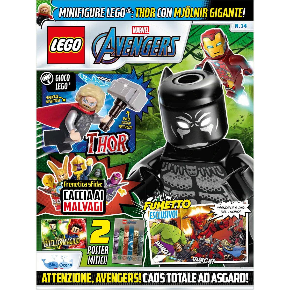 LEGO AVENGERS N.14 - THOR + MJOLNIR GIGANTE - Immagine 2