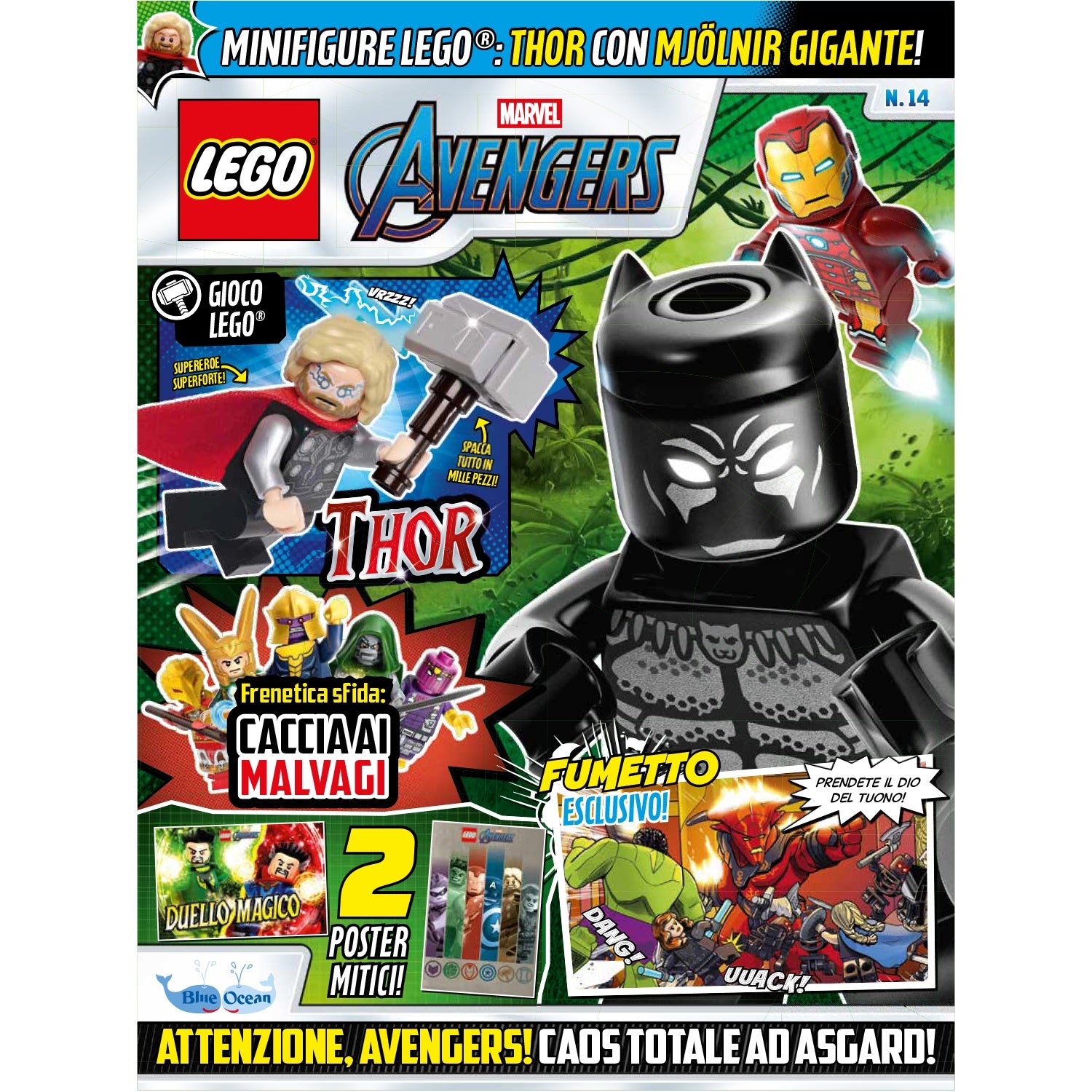 LEGO AVENGERS N.14 - THOR + MJOLNIR GIGANTE - Immagine 2