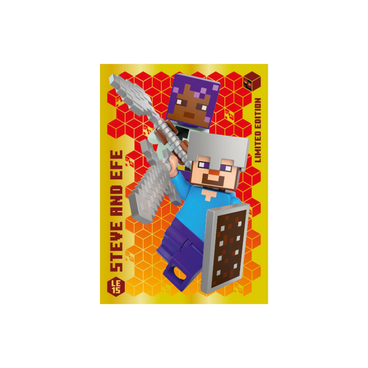 LEGO MINECRAFT PLUS N.17 - NINJA + ZOMBIE & TNT + LIMITED CARD LE15 STEVE AND EFE - Immagine 7
