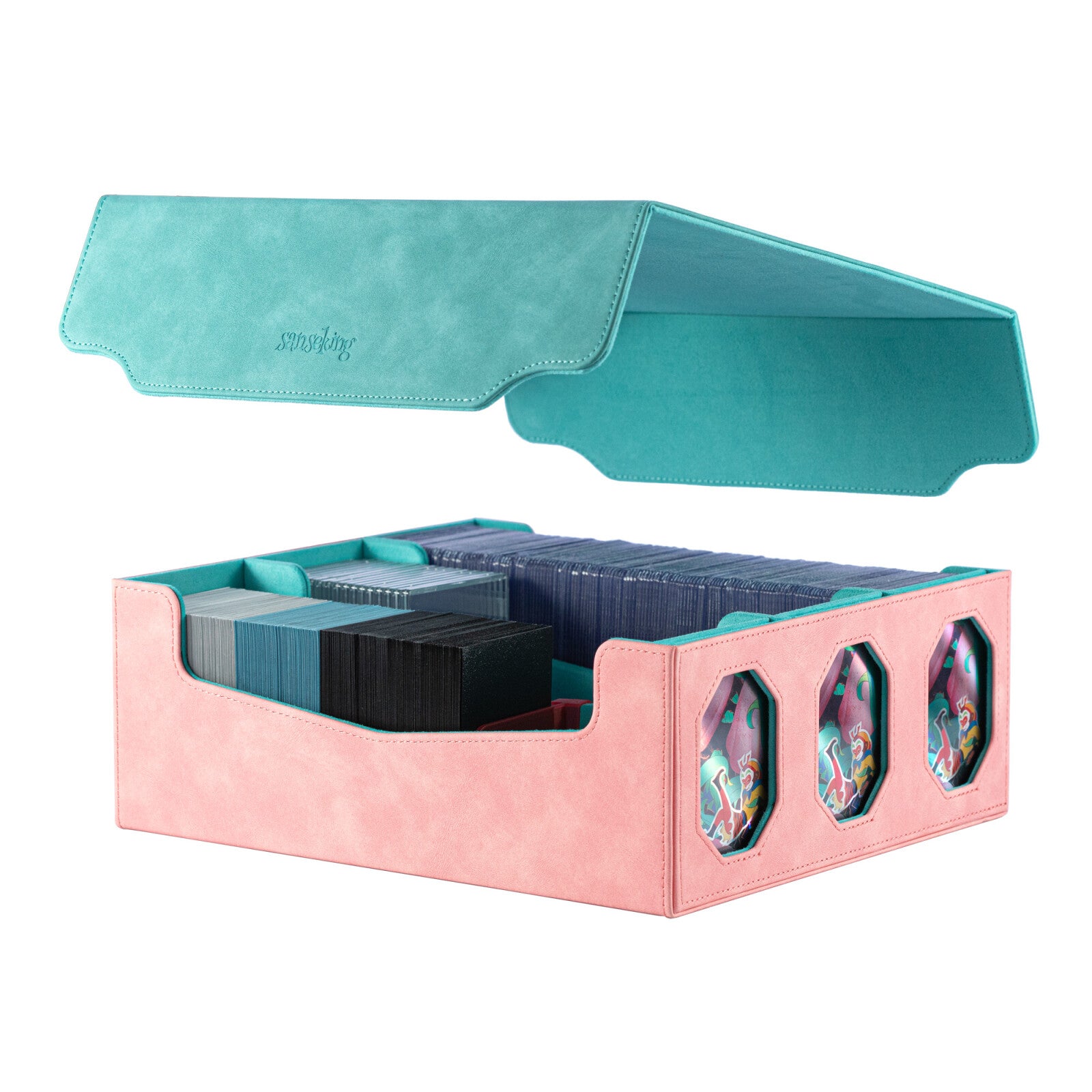 SANSEKING - WINDOW DECK BOX (3000+ CARDS) - NINGXIA GREEN - Immagine 2