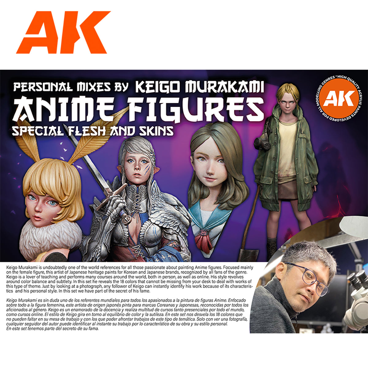 AK11765 - 3GEN ACRYLICS - ANIME FIGURES SPECIAL FLESH AND SKINS SIGNATURE SET BY KEIGO MURAKAMI - SET DA 18 COLORI - Immagine 4