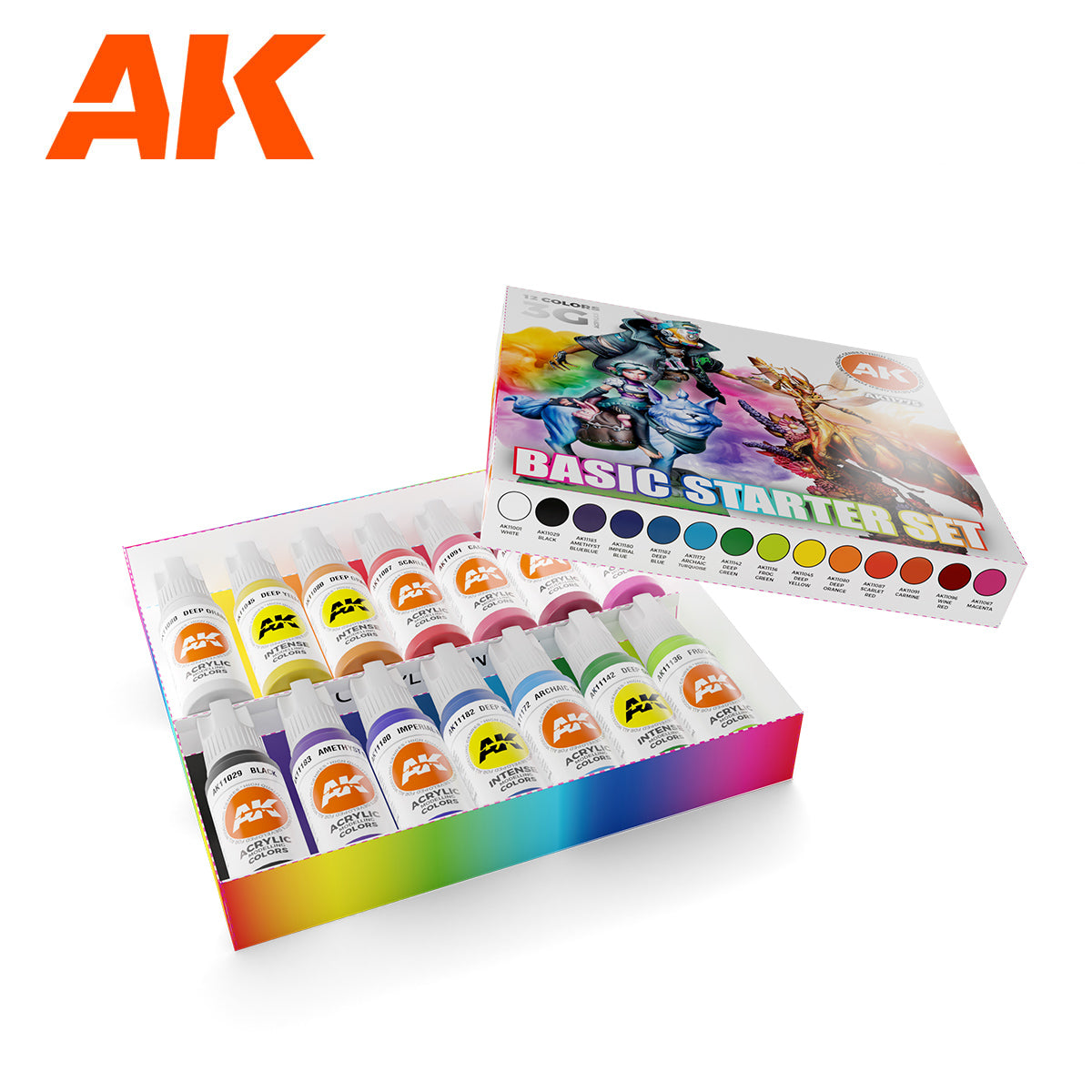 AK11775 - 3GEN ACRYLICS - BASIC STARTER SET - SET DA 14 COLORI - Immagine 2