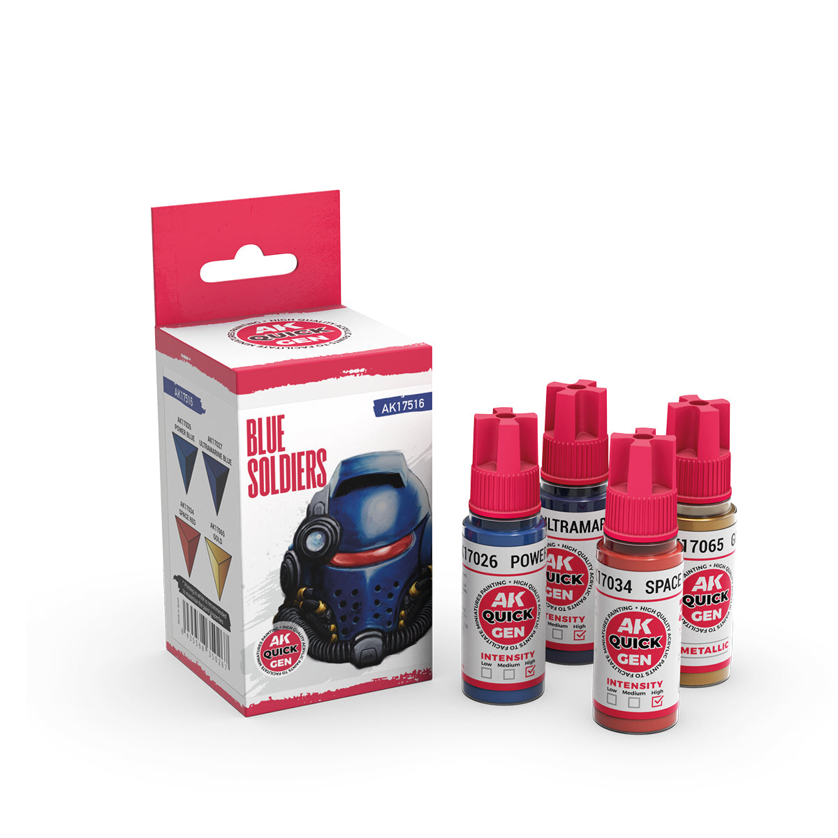 AK17516 - QUICK GEN SET - BLUE SOLDIERS - SET DA 4 COLORI - Immagine 2