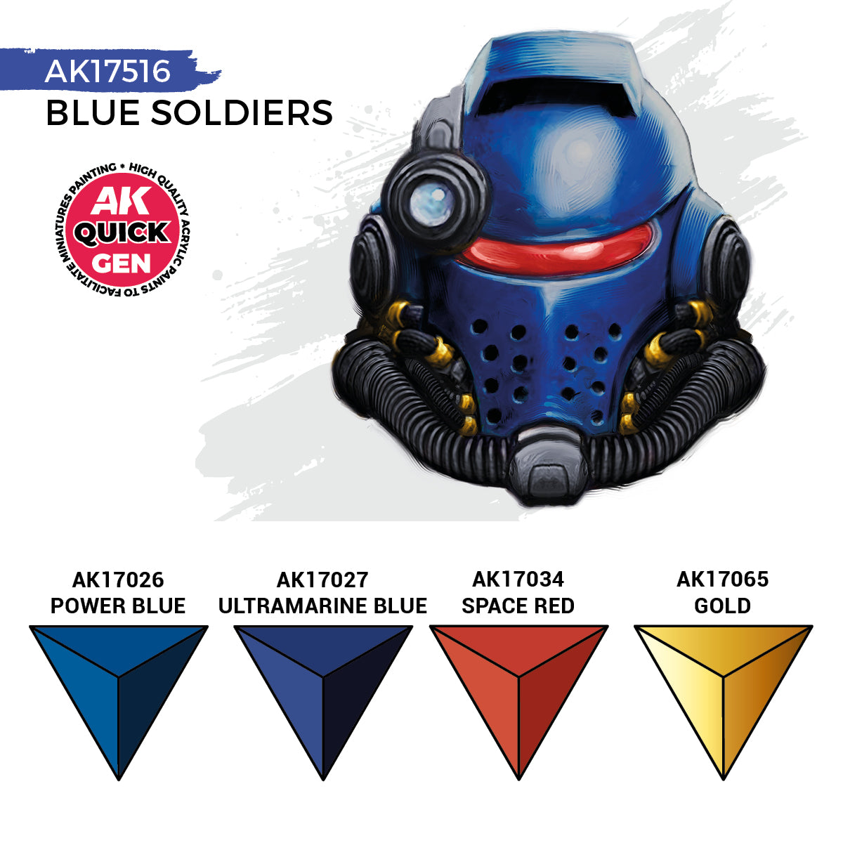 AK17516 - QUICK GEN SET - BLUE SOLDIERS - SET DA 4 COLORI - Immagine 3