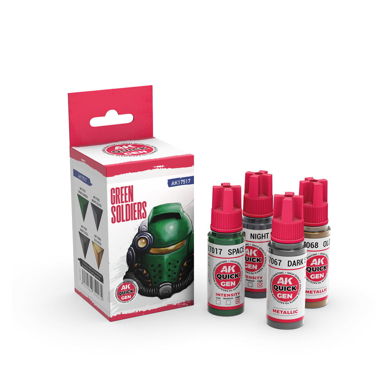 AK17517 - QUICK GEN SET - GREEN SOLDIERS - SET DA 4 COLORI - Immagine 2